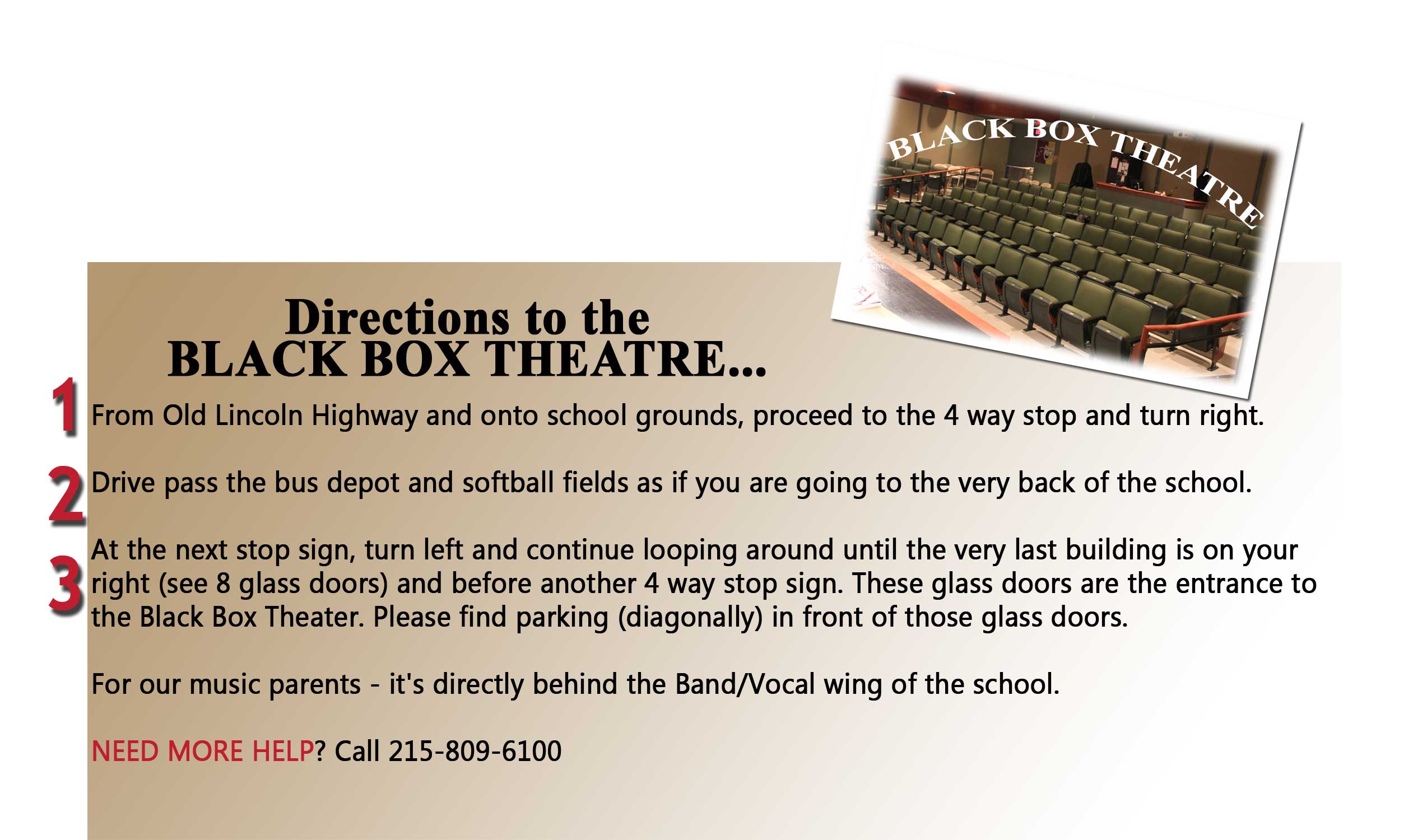 Black Box Theater Directions 
